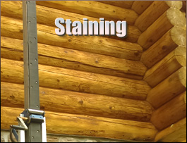  Fulton County, Ohio Log Home Staining